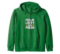 Feelin Lucky and Fresh Trèfle pour la Saint-Patrick Sweat à Capuche