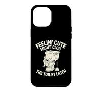Feelin Might Clog The Toilet Later Frog Meme Coque pour iPhone 12 Pro Max