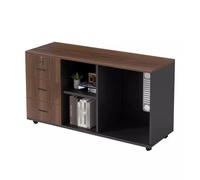 FEELIN Rangement de Dossiers Placard Rangement Classeur à 3 tiroirs, Armoire de Rangement Horizontale sur Pied, Armoire de Rangement à Domicile avec Espace Ouvert Armoire de Rangement Verticale(A)