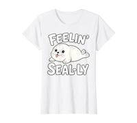 Feelin Seally Jouet pour Papa Motif Phoque du Harpe T-Shirt Graphique avec Valeur