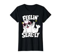 Feelin Seally Jouet pour Papa Motif Phoque du Harpe T-Shirt Graphique avec Valeur