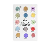 Feeling Emotions Calm Down CornerSchool Counselor Mindful Zone of Regulations Psychology Social Emotions Poster Growth Mindset Impression sur toile Décoration de chambre à coucher Bureau Chambre