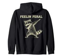 Feeling Feral drôle drôle Raton Laveur Vintage Dab Pose Sweat à Capuche