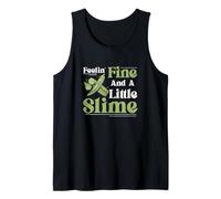 Feeling Fine And A Little Slime Funny Vegetable Okra Farmers Débardeur