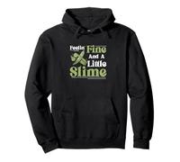 Feeling Fine And A Little Slime Funny Vegetable Okra Farmers Sweat à Capuche