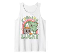 Feeling Lucky Four Leaf Clover Irish Luck Humor Débardeur