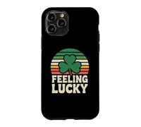 Feeling Lucky Retro Casino Humor St Patricks Day Vibes Coque pour iPhone 11 Pro