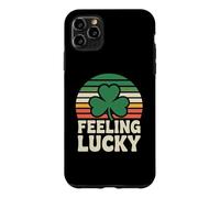 Feeling Lucky Retro Casino Humor St Patricks Day Vibes Coque pour iPhone 11 Pro Max