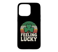 Feeling Lucky Retro Casino Humor St Patricks Day Vibes Coque pour iPhone 15 Pro Max