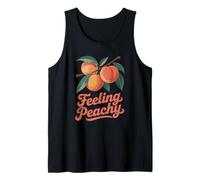 Feeling Peachy Funny Fruit Summer Retro Vibes Tee Débardeur