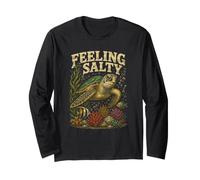 Feeling Salty Sea Turtle Marine Life and Ocean Lovers Manche Longue