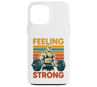Feeling Strong Fitness, Musculation rétro Coque pour iPhone 13 Pro Max