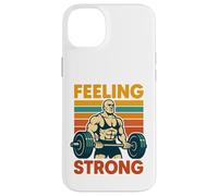 Feeling Strong Fitness, Musculation rétro Coque pour iPhone 14 Plus