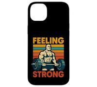Feeling Strong Fitness, Musculation rétro Coque pour iPhone 14 Plus