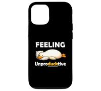 Feeling Unproductive Funny Lazy Duck Meme Morning Coworker Coque pour iPhone 12/12 Pro