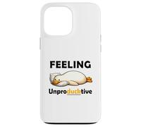 Feeling Unproductive Funny Lazy Duck Meme Morning Coworker Coque pour iPhone 13 Pro Max