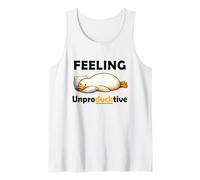 Feeling Unproductive Funny Lazy Duck Meme Morning Coworker Débardeur