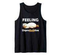 Feeling Unproductive Funny Lazy Duck Meme Morning Coworker Débardeur