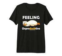 Feeling Unproductive Funny Lazy Duck Meme Morning Coworker T-Shirt Haut de Gamme