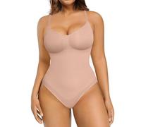 FeelinGirl Body Gainant pour Femme Sculptant Sans Couture Invisible Gaine Ventre Plat Amincissante (Marron châtaigne M/L)