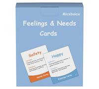 Feelings & Needs Cartes flash d'alphabétisation émotionnelle pour la conscience émotionnelle et l'harmonie relationnelle
