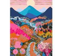 feelive Peinture par Numéro pour Adulte, Kit de Peinture à l'huile sur Toile Bricolage Paysage pour Enfant Débutants Avec Pinceau Pigment Acrylique 30x40cm