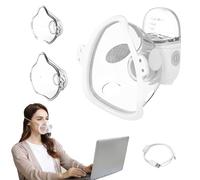 FEELLIFE Air MASK D Inhalateur, Inhalateur mains libres, Nébuliseur portable, Mini nébuliseur, Inhalateur manuel silencieux avec AiMesh USB pour adultes enfants voyages et maison