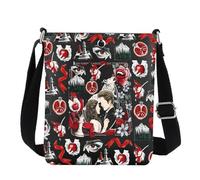 FEELMEM Edward's G-irl Romance Sac à bandoulière Fourchettes Washington Vampire Lover Messenger Bag Vampires Bookish Gothic Readers Cadeau, Noir