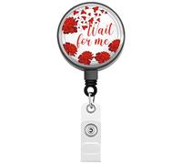 FEELMEM Hadestown Porte-badge rétractable pour théâtre musical « Wait for Me » - Cadeau musical Hadestown (beige)