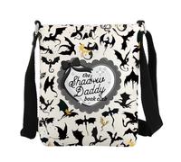 FEELMEM Sac à bandoulière Dragon Rider Shadow Daddy Book Club Fantasy Romantasy Reader Dragon Lover Cadeau Bookish Reader Cadeaux, beige