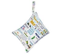 FEELMEM Sac de rangement pour joueur de golf - Cadeau pour équipe de golf, blanc, M, Sac étanche