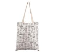 FEELMEM Sac fourre-tout déesse grecque Circe & Athena & Aphrodite & Medusa & Artemis Ancient Classics Mythologie grecque Cadeaux académiques sombres, beige, Medium