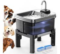FEELNEEDY 9L Fontaine a Eau Chien avec Support Réglable sur 3 Hauteurs