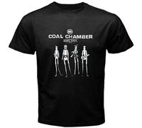 Feels Coolly Casual T-Shirt New Coal Chamber Dark Days Metal Band Album Cover Men's Black Size Black M