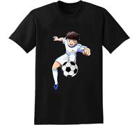Feels Coolly Trendy T-Shirt Captain Tsubasa Le Petits Funny Cartoon Tops Unisex Black XL