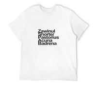Feels Coolly Trendy T-Shirt Weather Report Names Jazz Soul Zawinul Vinyl Retro Black 3XL