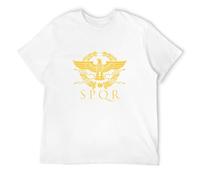 Feels Coolly Unisex T-Shirt SPQR Eagle Rome Latin Cool Retro Black 3XL