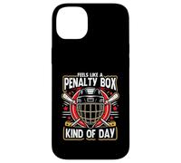 Feels Like A Penalty Box Kind Of Day Bâton de masque de hockey amusant Coque pour iPhone 14 Plus