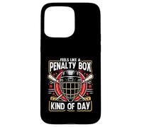 Feels Like A Penalty Box Kind Of Day Bâton de masque de hockey amusant Coque pour iPhone 15 Pro Max
