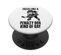 Feels Like A Penalty Box Kind of Day Hockey féminin PopSockets PopGrip Adhésif