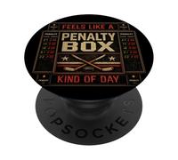 Feels Like A Penalty Box Kind of Day Hockey Lovers PopSockets PopGrip Adhésif
