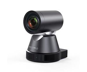 FEELWORLD 4K12X Caméra PTZ 4K USB HDMI POE Zoom Optique 12X Pan Tilt, Mise au Point avec Suivi Automatique AI Télécommande IP pour la Diffusion en Direct Église Vidéo conférence Enseignement