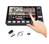 FEELWORLD Commutateur multi-vidéo 10,1 pouces FHD LCD écran tactile 4X HDMI 1x entrée SDI sortie USB 3.0 5 canaux Live Streaming Mixer L4