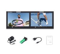 FEELWORLD D101 Plus-H 4RU 10.1" Moniteur Rack Double Broadcast | 1920x1200 IPS, HDMI & CVBS Composite, 3D LUT & Waveform, pour régie & post-prod