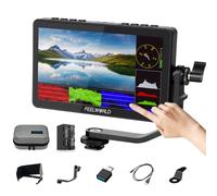 FEELWORLD F5 Pro V4 Moniteur Champ de Caméra 6 Pouces Écran Tactile HDR LUT 3D avec Batterie, Organisateur de Moniteur de caméra, IPS 1920x1080 4K HDMI 5 V Type-c Input