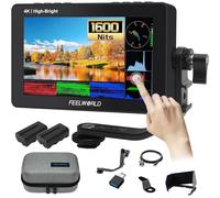 FEELWORLD F5 Pro X 14 cm 1600 nits Écran tactile 3D LUT DSLR Caméra Moniteur de champ 4K HDMI F970 Installation pour alimentation sans fil 1920 x 1080 4K HDMI Entrée Sortie 5 V Type-c