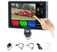 FEELWORLD F7PLUS Moniteur Caméra Écran Tactile 7 Pouces 1200Nit Moniteur de Champ de caméra avec 4K 60HZ 3DLUT HDR Wellenform NP-F970 Installation Externe.
