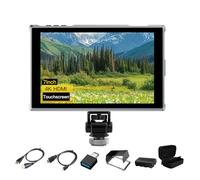 FEELWORLD FW759 Pro avec écran Tactile 7 Pouces Moniteur de Terrain, résolution IPS 4K 1280 x 800, HDMI, Format 9:16, marqueur de Mise au Point, entrée/Sortie vidéo Full HD, Batterie 4400 mAh