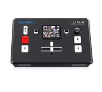 Feelworld L1 Plus Mixeur vidéo multi-caméras avec écran tactile de 5,1 cm, 4 entrées HDMI, enregistrement USB 2.0, contrôle PTZ, USB 3.0, streaming rapide