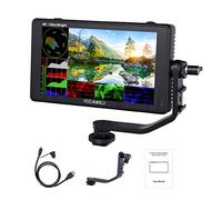 Feelworld LUT6 Camera Moniteur 6 Pouces 2600NitsTactile Moniteur de Terrain pour Appareil Photo Reflex Numérique avec HDR,3D LUT,VectorScope,Entrée/Sortie 4K HDMI Inclut F750 Batterie et Sac.